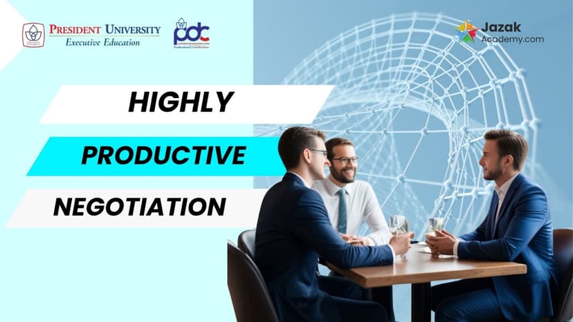 Highly Productive Negotiation Skill